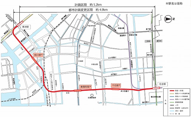 豊住線ルート図