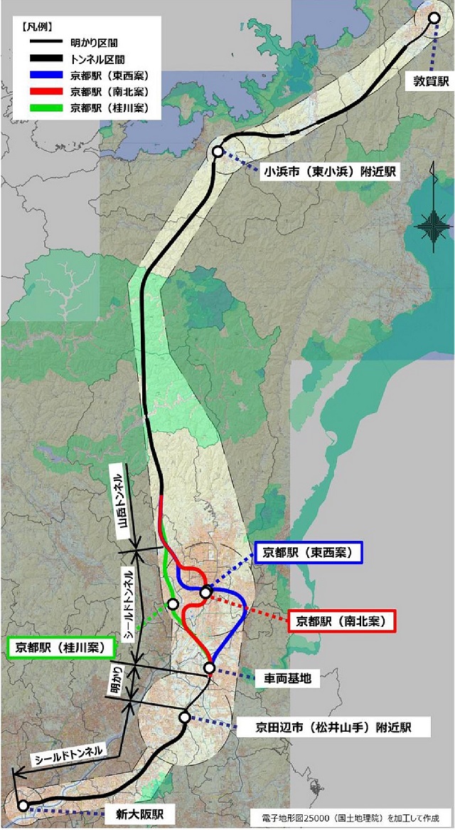 北陸新幹線ルート図