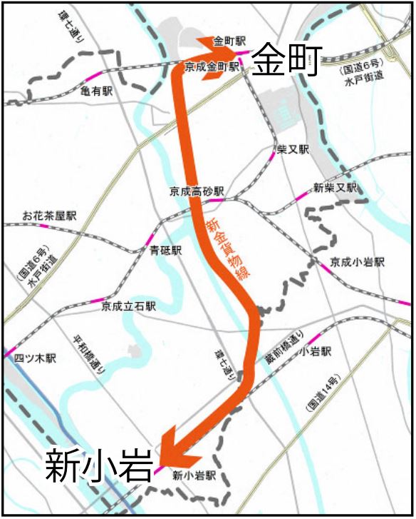 新金貨物線旅客化全体ルート