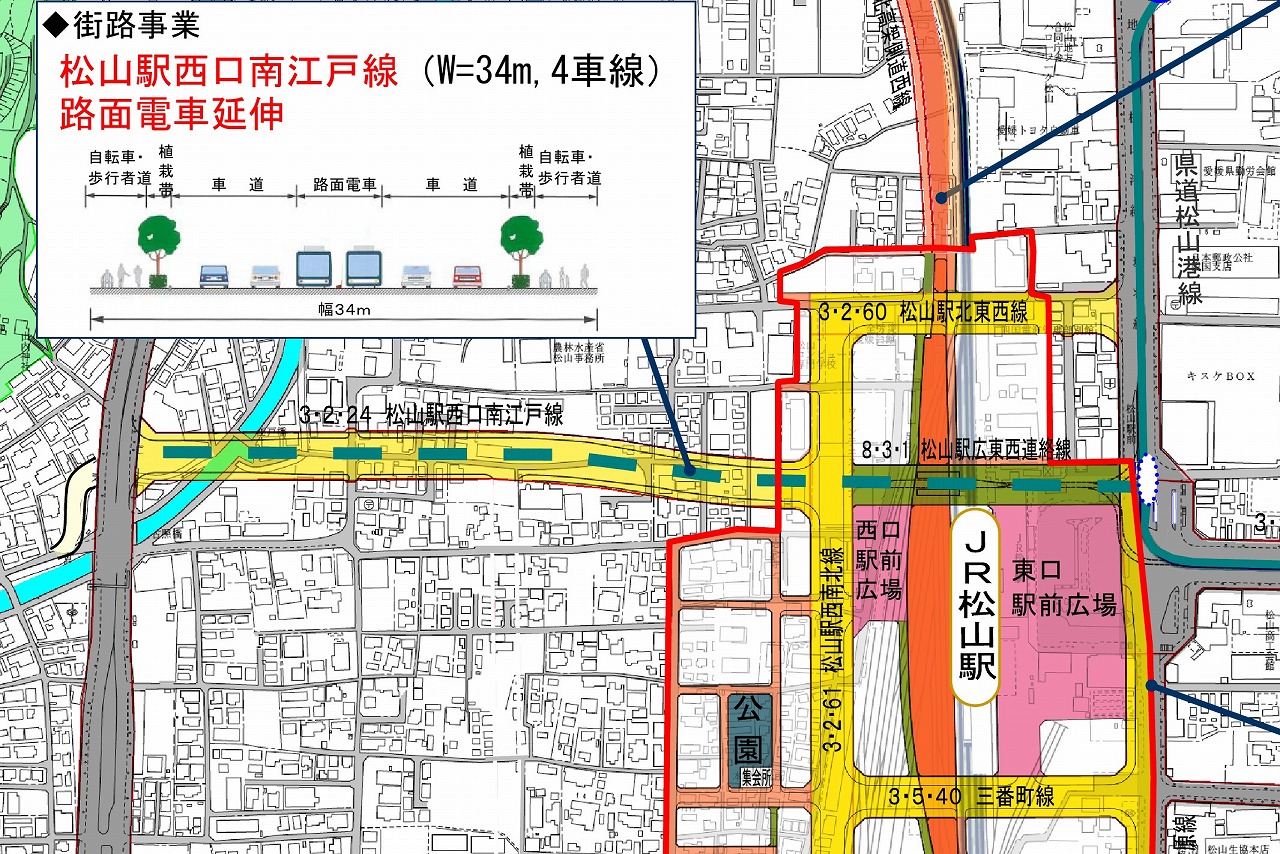 伊予鉄道松山市内線延伸