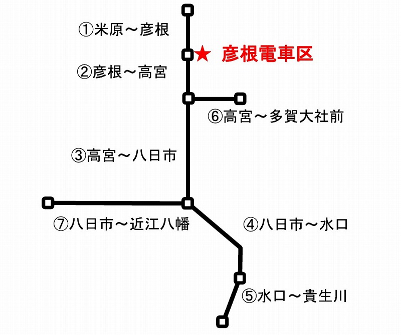 近江鉄道路線図