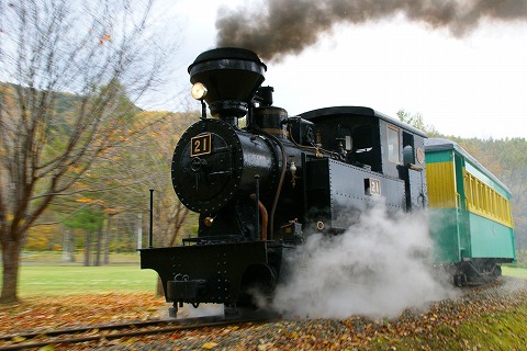 丸瀬布森林鉄道の「雨宮21号」が準鉄道記念物の指定を受ける。近代化