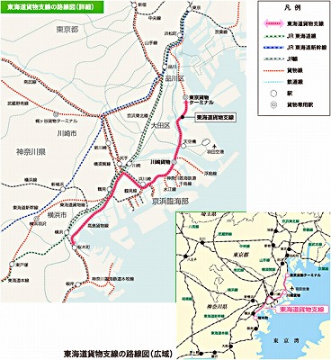 東海道貨物線地図