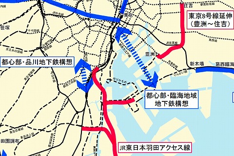東京の地下鉄計画