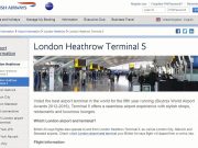 ブリティッシュエアウェイズウェブサイト