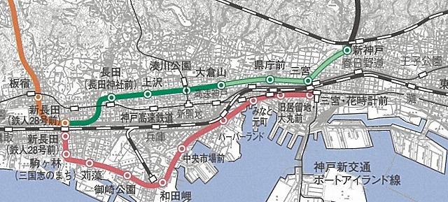 神戸市営地下鉄地図２