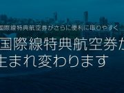 JAL国際線特典航空券変更