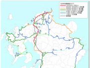 九州の鉄道利用者数地図
