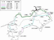 JR四国2018年度輸送密度