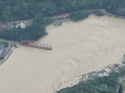 球磨川第一橋梁流出
