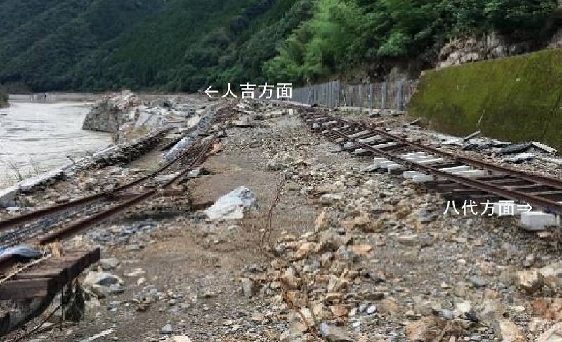 肥薩線の被害が深刻すぎる。瀬戸石駅消滅、球磨川第1橋梁など流出