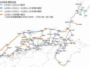 JR西日本輸送密度2019