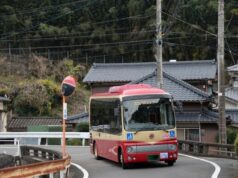 佐賀県太良町を走る祐徳バス