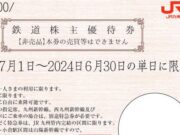 JR九州鉄道株主優待券