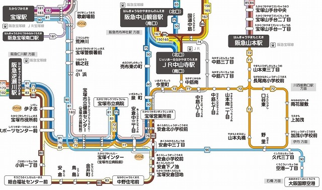 阪急バス90路線図