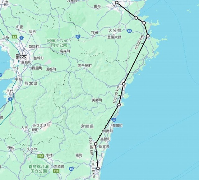 東九州新幹線大分～宮崎ルート