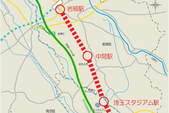 埼玉高速鉄道延伸図