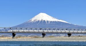 新幹線と富士山
