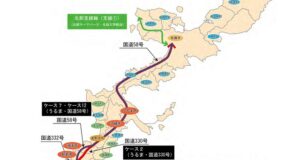 沖縄鉄軌道ルート図2023