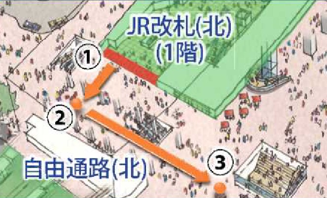 渋谷駅動線図