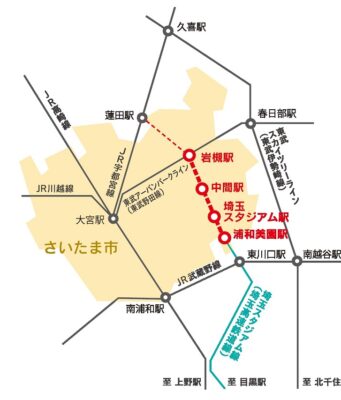 埼玉高速鉄道延伸地図