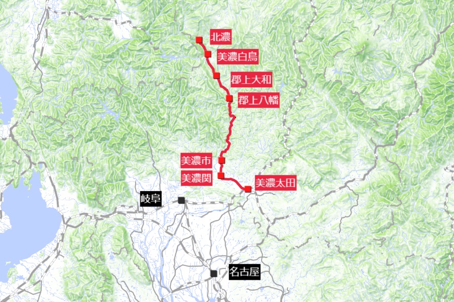 長良川鉄道地図