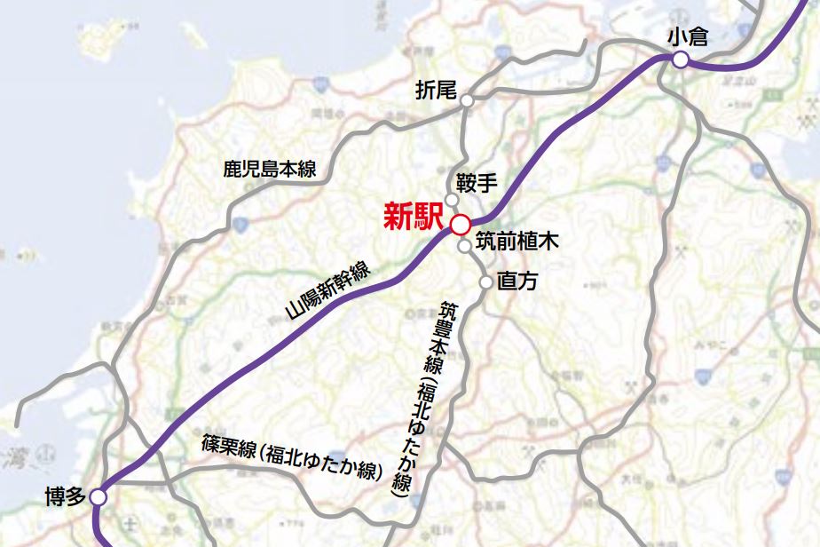 山陽新幹線直方新駅構想