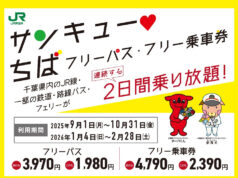 サンキュー♥ちばフリーパス・フリー乗車券
