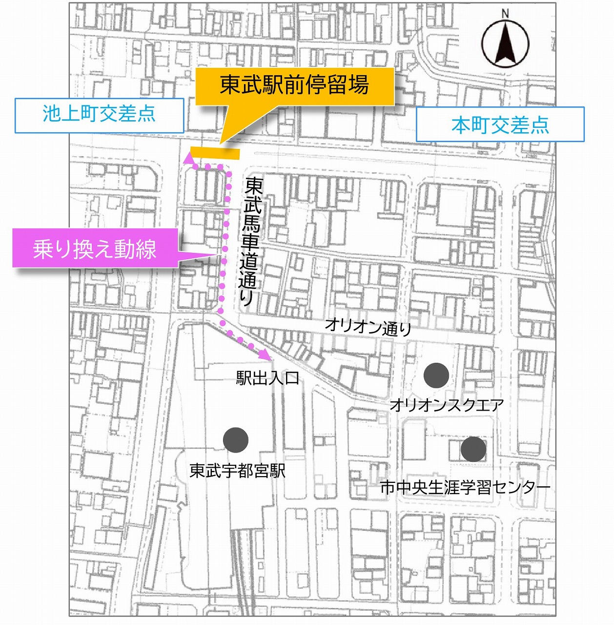 宇都宮LRT東武宇都宮駅動線