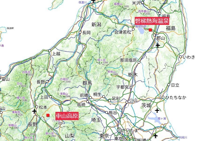 「ローカル路線バスの旅W」第6弾地図