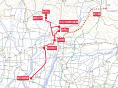 岐阜LRT路線図