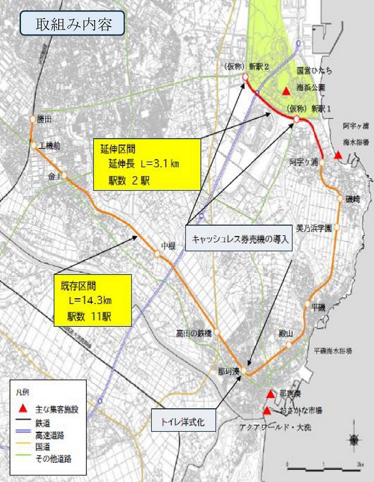 ひたちなか海浜鉄道延伸事業