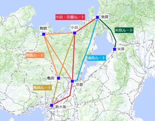 北陸新幹線延伸ルート案