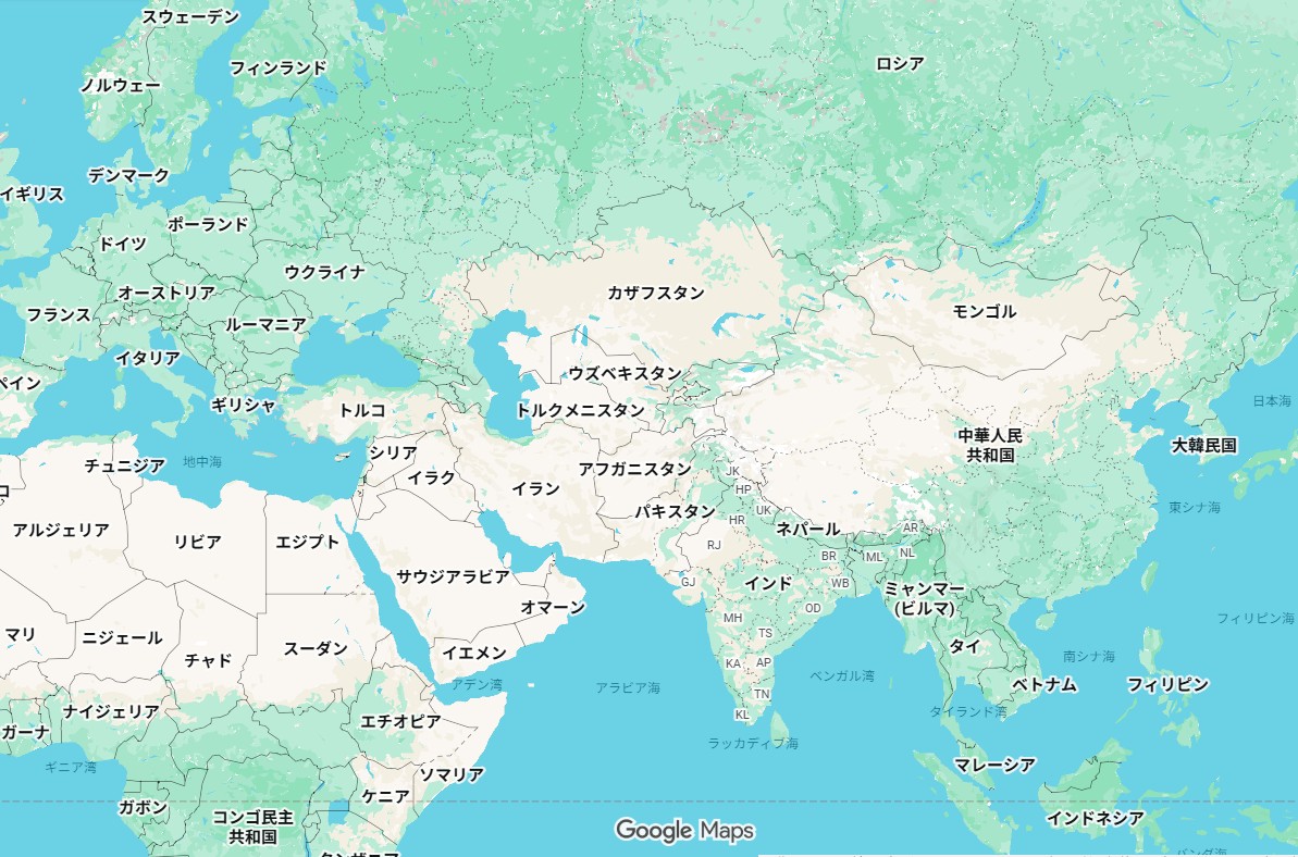 ユーラシア地図