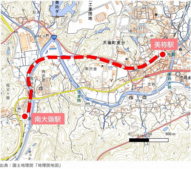 美祢線BRT専用道検討
