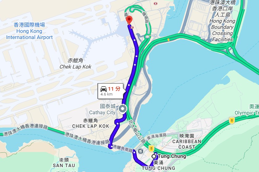 東涌駅から香港空港