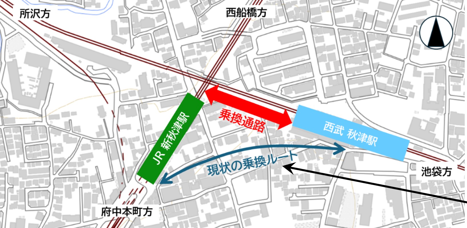 新秋津連絡線の直通列車