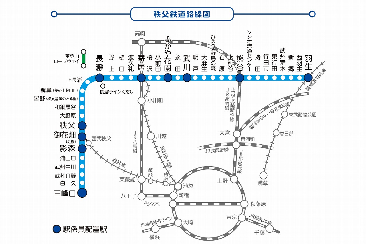 秩父鉄道路線図