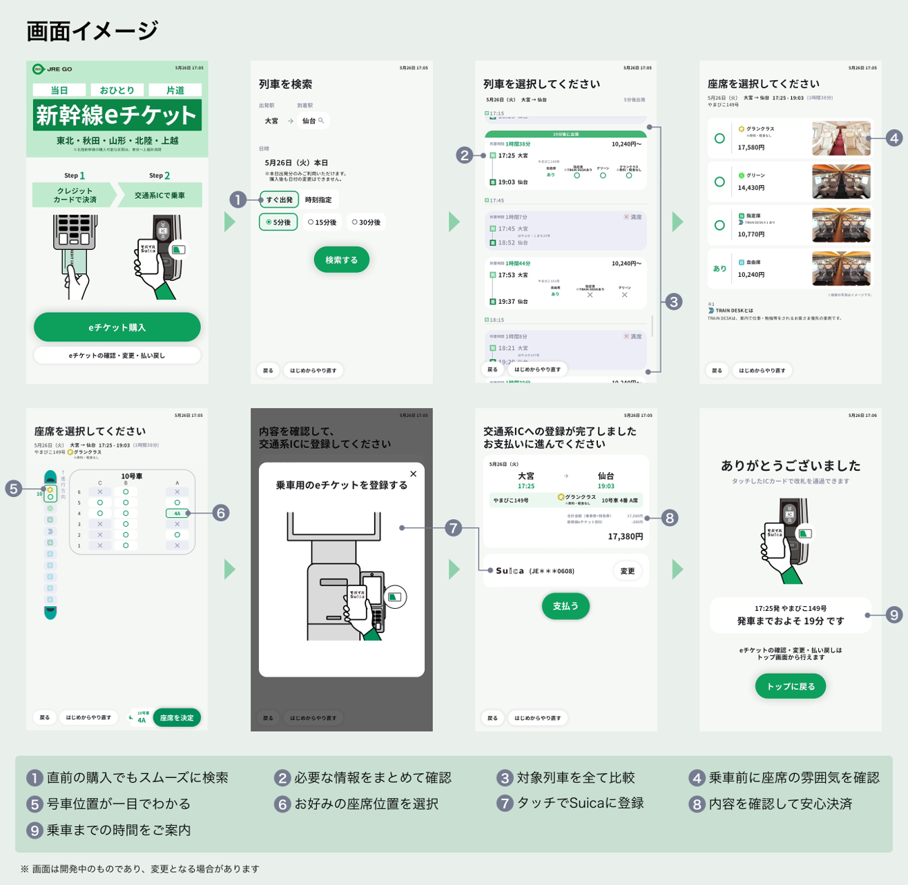 新幹線eチケット購入機