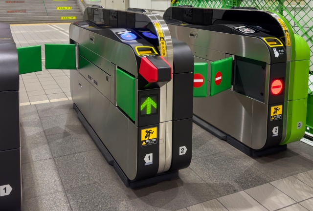 駅の改札口