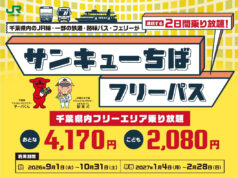 「サンキューちばフリーパス」26年度版の概要。東葉高速が参加、200円値上げ サンキューちばフリーパス2026