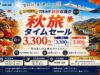 トキエア、全路線3,300円~。「秋旅タイムセール」3日間限定 トキエアセール