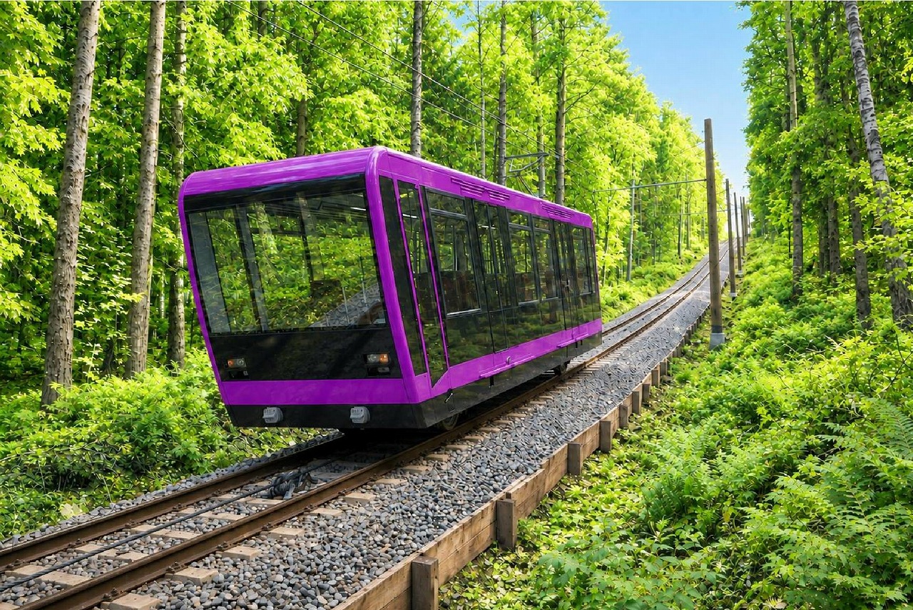 筑波山ケーブル新型車両