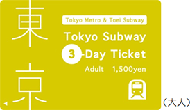 tokyo subway ticket 3day
